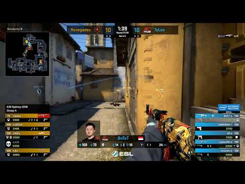 TyLoo BnTeT ACE vs Renegades @ IEM Sydney 2018