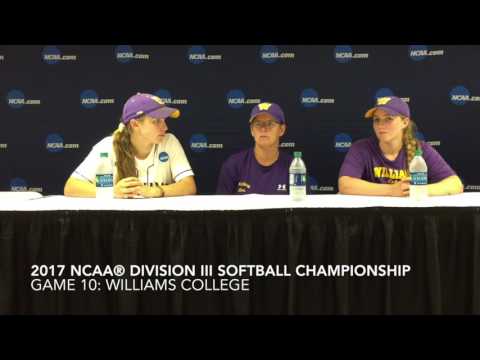 2017 NCAA Division III Softball Championship Game 10 Press Conference - Williams v Amherst