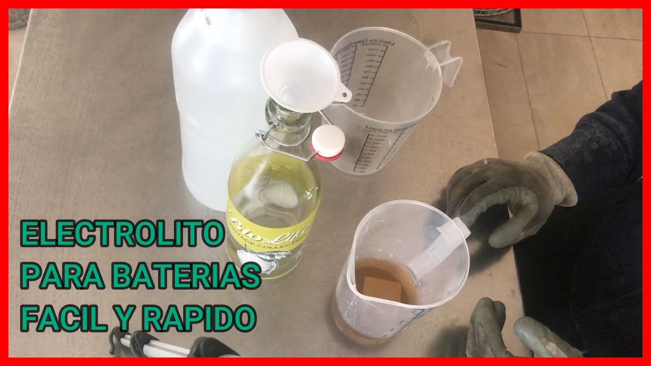 ✅ Como Hacer ACIDO Para Baterias // ELECTROLITO Para BATERIAS Facil y Rapido