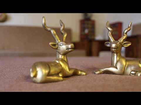 Awesome Pair of Brass Deers -Best Gift -Living Room Decoration Items