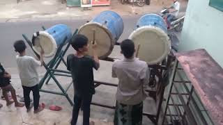Download lagu Pukulan Bedug Takbir, Pakai 3 BEDUG mp3