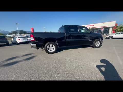 2022 Ram 1500 Tradesman 4x4 Crew Cab 6'4" Box in Black for sale at Murray Honda in Chilliwack, BC