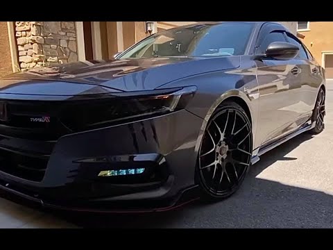 Honda Accord 2018 modified one year later from LX into a Type R Disguised~ Part 1 cosmetics only.