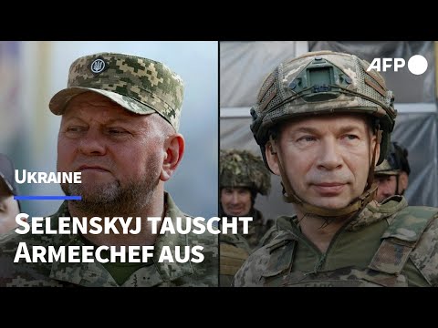 Video Thumbnail: Ukraine: Selenskyj ersetzt Armeechef Saluschnyj | AFP