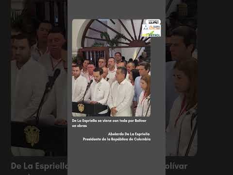 De La Espriella se viene con toda por Bolívar en obras