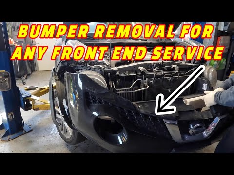 HOW TO REMOVE & REINSTALL YOUR NISSAN JUKE FRONT BUMPER TO GAIN ACCESS FOR CERTAIN REPAIRS