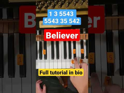 Believer Imagine Dragons Piano Tutorial
