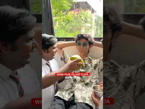 When Your Village is Goa #shorts #goa #trip #picnic #friends #school #friends #funny #comedy #beach