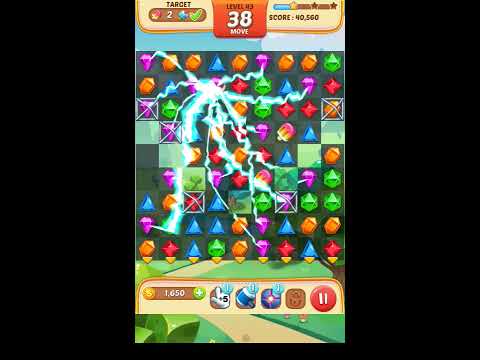 Jewel Match King Level 43 - Walkthrough ( No Booster )