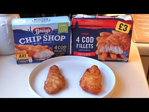 Youngs Chip Shop Cod Fillets Vs Iceland Cod Fillets | Iceland | Food Review