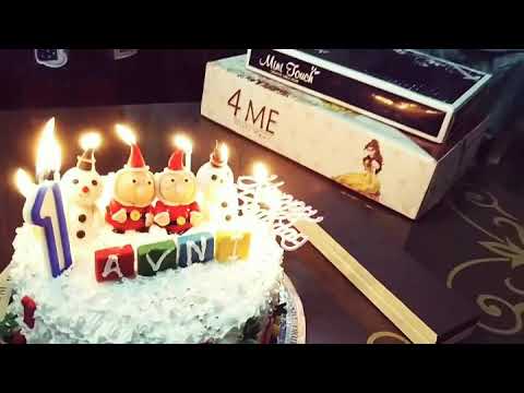 Avni's first birthday yummy cake🎂.....