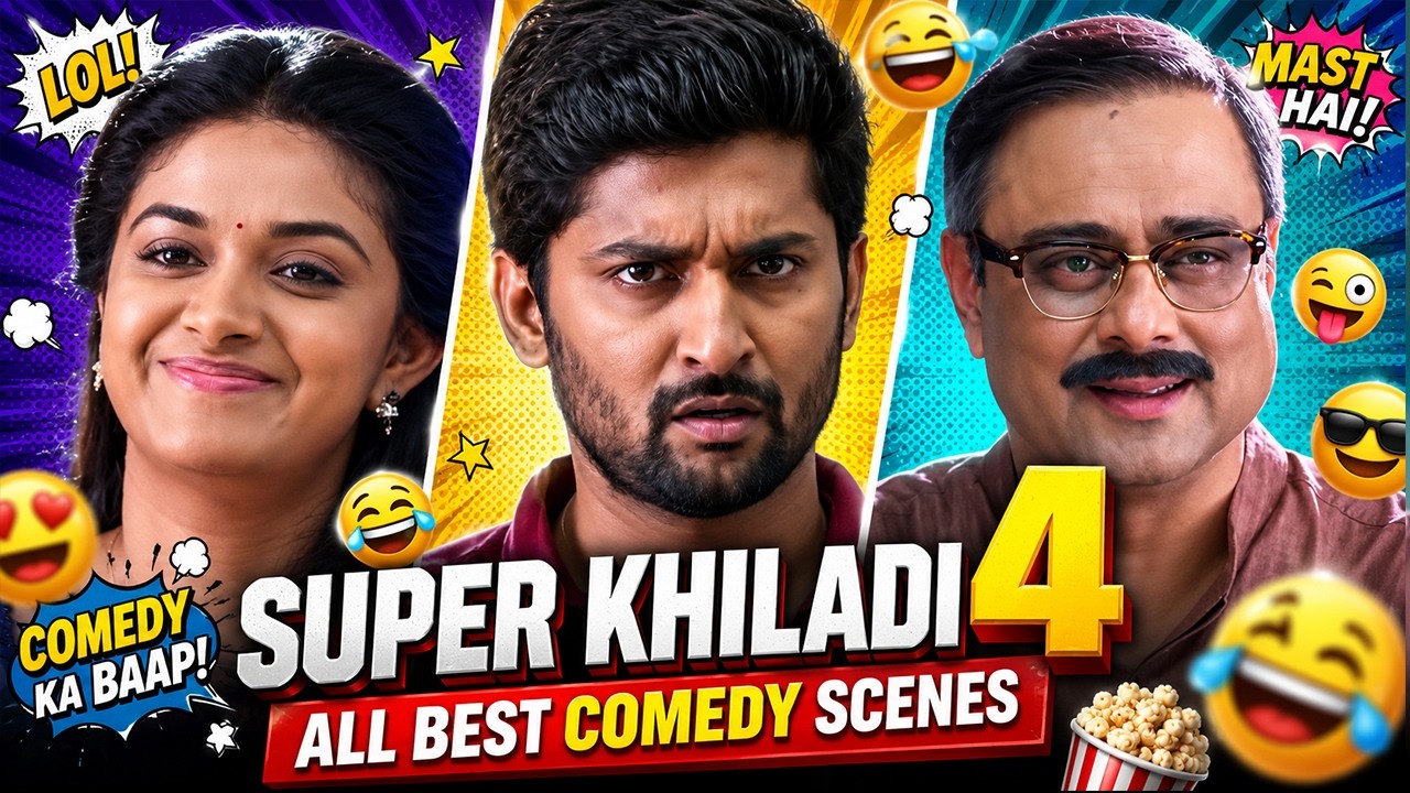 Super Khiladi 4 All Best Comedy Scenes | Nani & Keerthy Suresh Best Comedy Scene