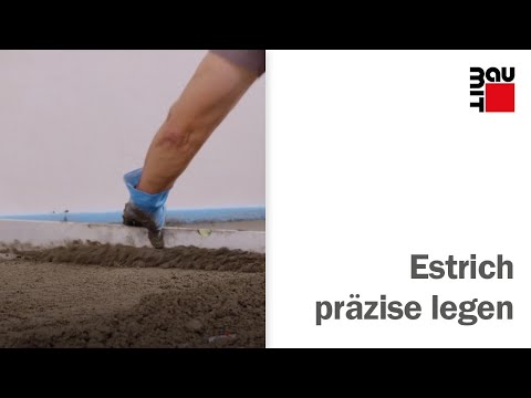 Estrich bei Fußbodenheizung verlegen - Baumit Estrich E 225