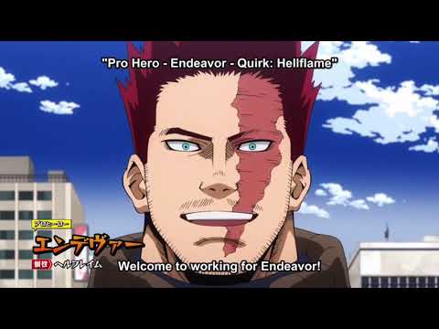 Deku, Todoroki & Bakugou intern at the Endeavor agency