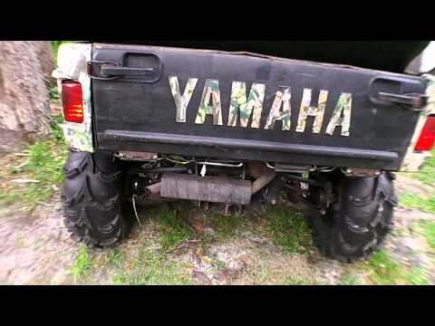 Sweet Yamaha Rhino - wheels tires full roll cage and rear seats
