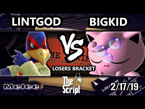 The Script 2 SSBM - lintgod (Falco)  Vs. BIGKID (Jigglypuff) - Smash Melee Losers Bracket