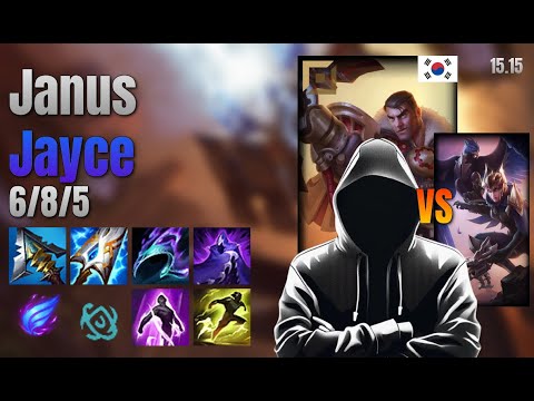 Janus Top Jayce vs Quinn lol KR solo rank Full Game 15.15 | 야누스 제이스 vs 퀸