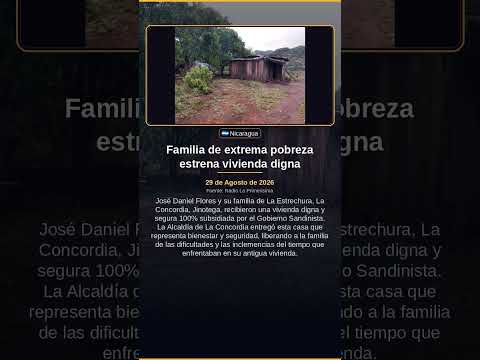Familia de extrema pobreza estrena vivienda digna