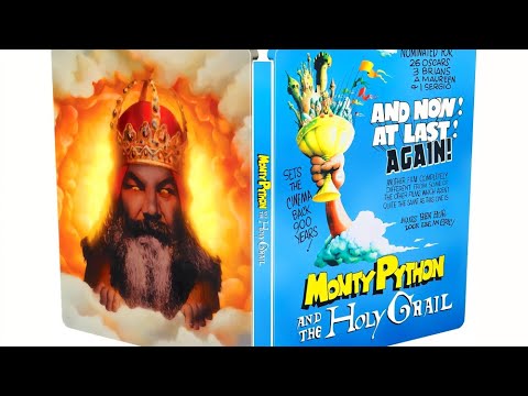 Monty Python And The Holy Grail: 50th Anniversary Blu-ray 4K UHD Steelbook Unboxing & Review