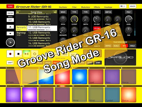 Groove Rider GR-16 - Song Mode Tutorial & Track Development