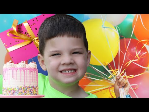 Kids Birthday Routine! Caleb's 4th Birthday Surprise Presents and Birthday Cake!