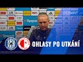 Trenéři Jílek a Trpišovský po utkání SK Sigma Olomouc - SK Slavia Praha