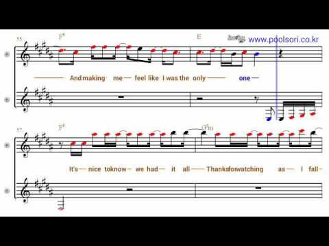 My Happy Ending  - Eb Alto Sax Sheet Music  [ Avril Lavigne ]
