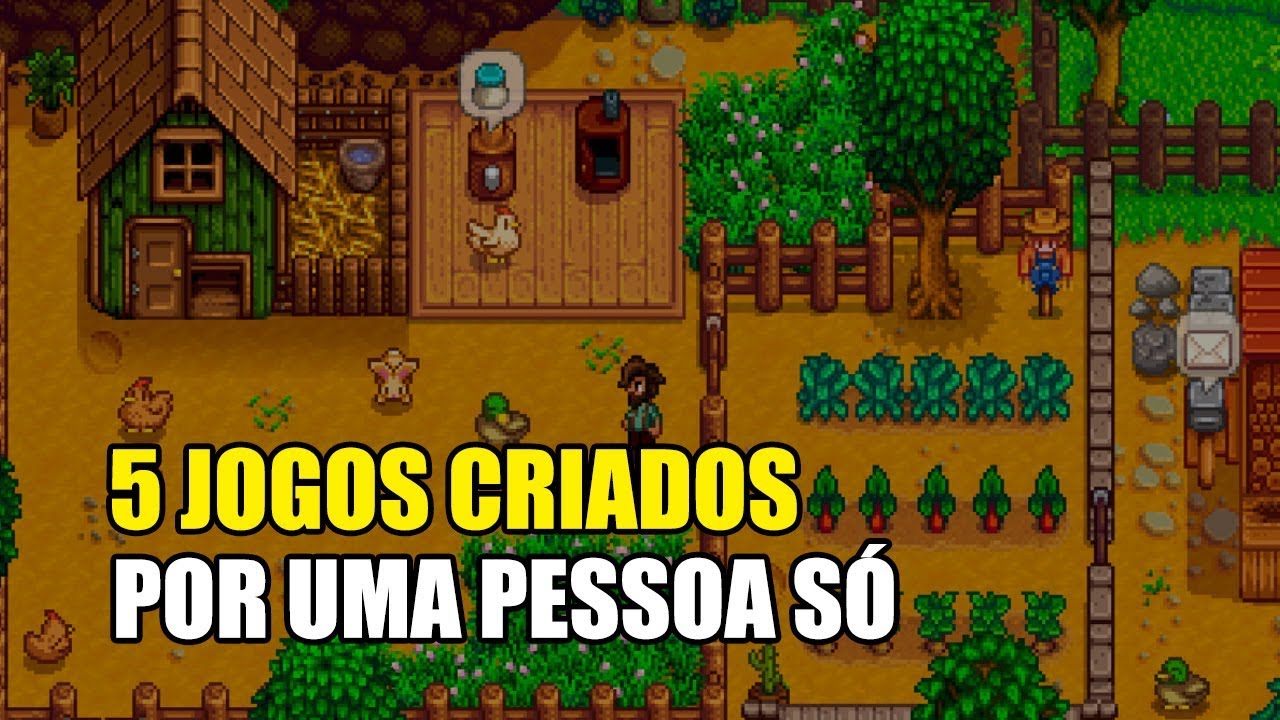 5 JOGOS DESENVOLVIDOS POR UMA PESSOA SÓ | CRIE SEUS JOGOS
