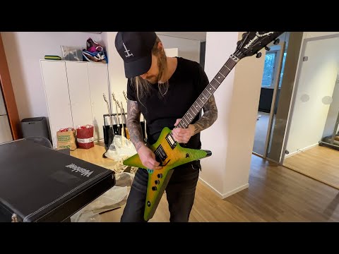 Washburn Dime Dimebag 333 - Slime Green w/Hardcase image 9