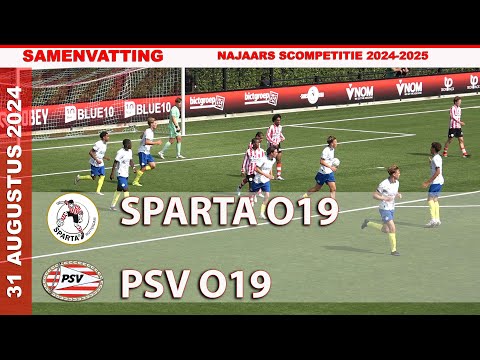 COMPETITIE | Samenvatting SPARTA O19 - PSV O19 zaterdag 31 augustus 2024