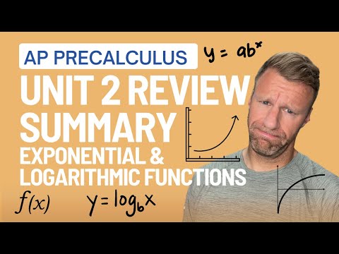 AP Precalculus Unit 2 Summary Review - Exponential and Logarithmic Functions