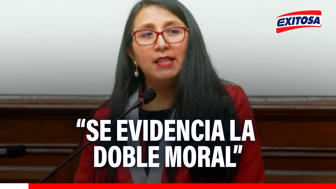 🔴🔵 Ruth Luque asegura que hay “doble moral” en algunas bancadas que no quieren censurar a José Jerí