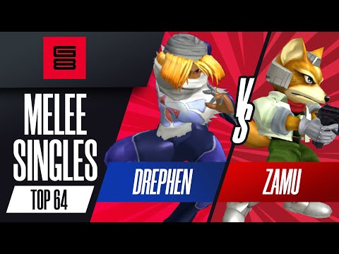 Drephen vs Zamu - Top 64 Melee Singles - G8 | Sheik vs Fox