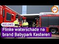 Sprinklerinstallatie zet magazijn Babypark Kesteren blank