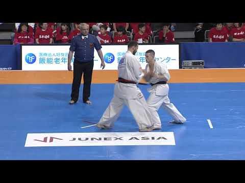 【新極真会】Court2 3rdRound5 man Lukas Kubilius vs Oleksandr Tymets The 12th World Karate Championship