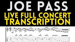 Joe Pass - Live In Concert 1991 Transcription (Solo Guitar)