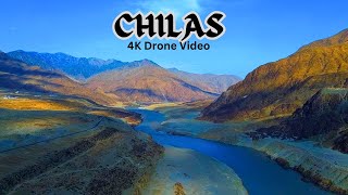 4k Drone View Of Chilas - Beautiful Mountains and Indus River | Umar Subhanullah Khan |