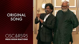 Original Song | Naatu Naatu from RRR | Oscars95 Press Room Speech