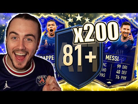 ÖPPNAR 200 ST 81+ ATTACKER UPGRADES PÅ MITT KONTO - FIFA 22 SVENSKA
