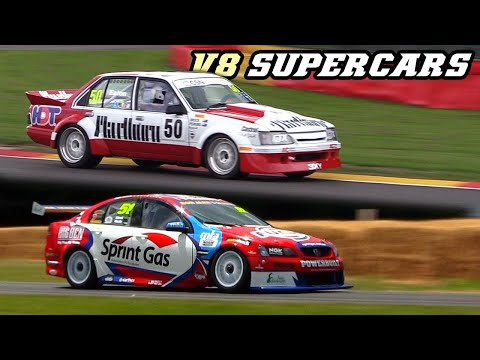Ford Falcon & Holden V8 supercars at Spa & Goodwood