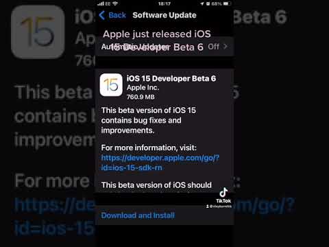 Apple just released iOS 15 Developer￼ Beta 6￼