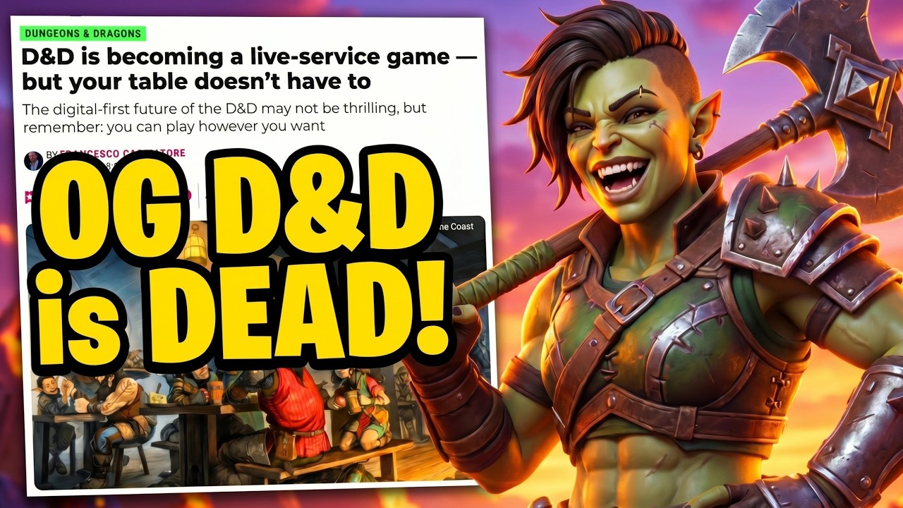 OG Dungeons & Dragons is Officially DEAD.