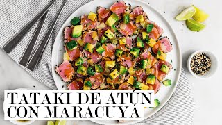 Tataki de atún con salsa de maracuyá | Cravings Journal español