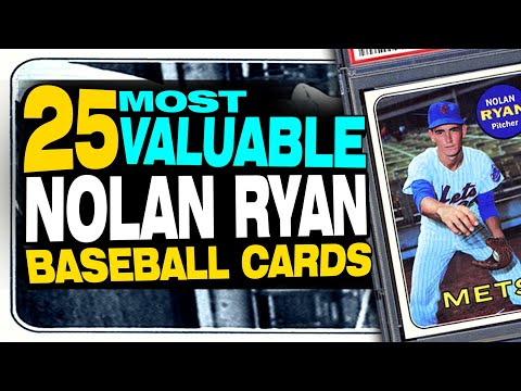 TOP 25 Most Valuable Nolan Ryan Baseball Cards ever sold - Topps Rookie Card? #baseballcards