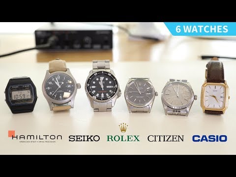 My 6 Watch Collection | Seiko, Rolex, Hamilton, Casio, Citizen