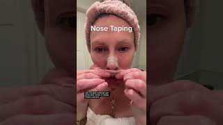 Nose Taping for Slimmer Nose #smallernose #reducenosetip #over40beauty #over50makeup