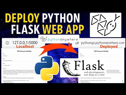 🔥 How to Deploy Python Flask Web App on Server [ 2025 Update ] Pythonanywhere Tutorial | Flask App — video lesson thumbnail