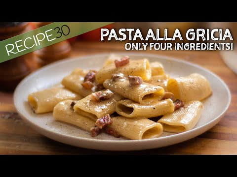 You'll Love this 4 ingredient recipe  - Pasta Alla Gricia for Carbonara Lovers