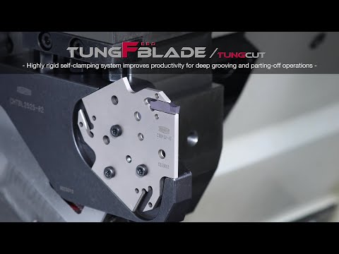 TungFeedBlade - An extremely rigid modular blade series for grooving and parting applications.