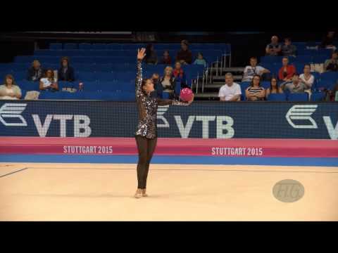 Geraldine Melissa PEREZ QUITO (ECU) 2015 Rhythmic Worlds Stuttgart - Qualifications Ball